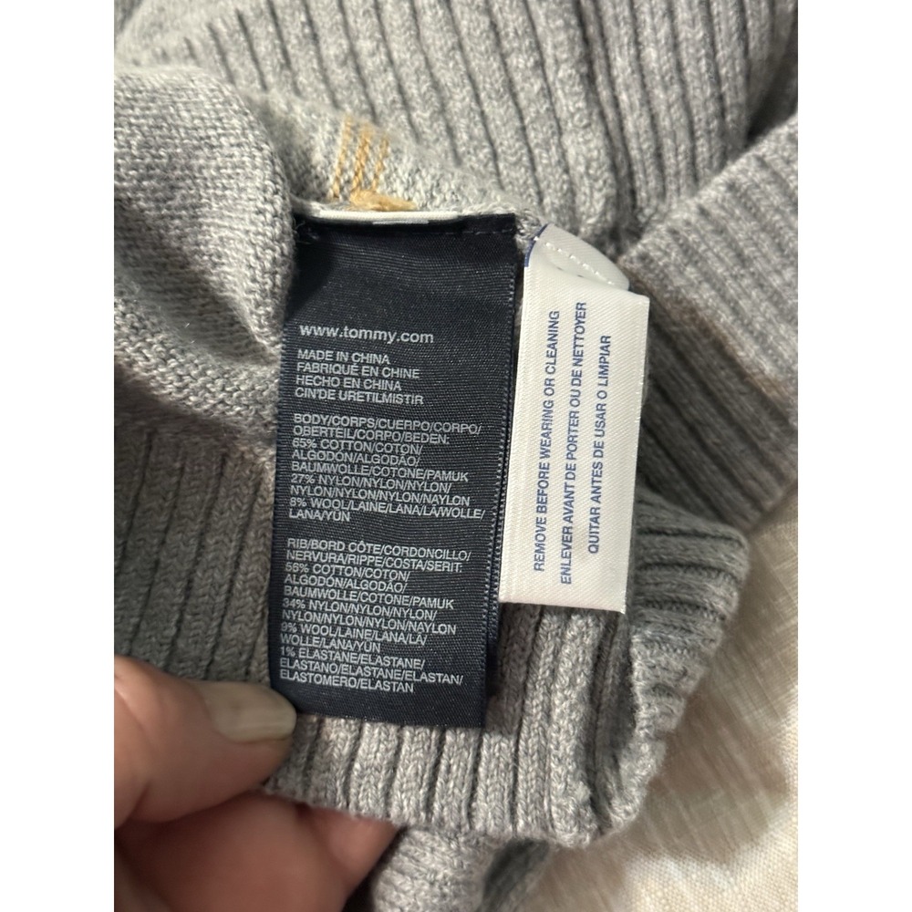 NWT TOMMY HILFIGER Men's V-Neck Sweater Size XL Cotton nylon wool blend - Picture 5 of 6